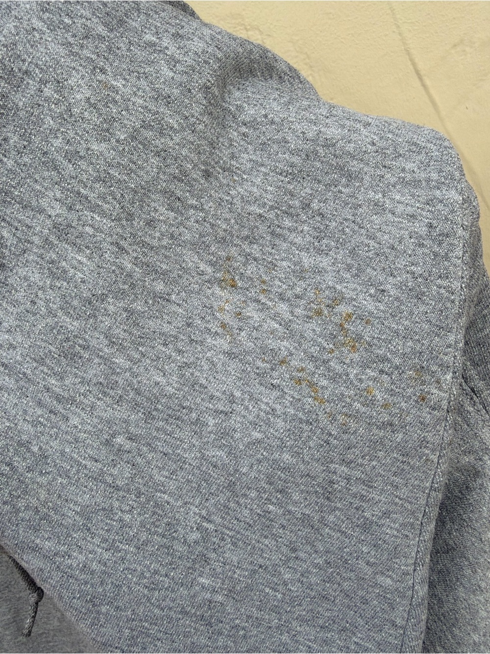 Jerzees Gray Hoodie with Navy Michigan Print - Picture 4 of 4